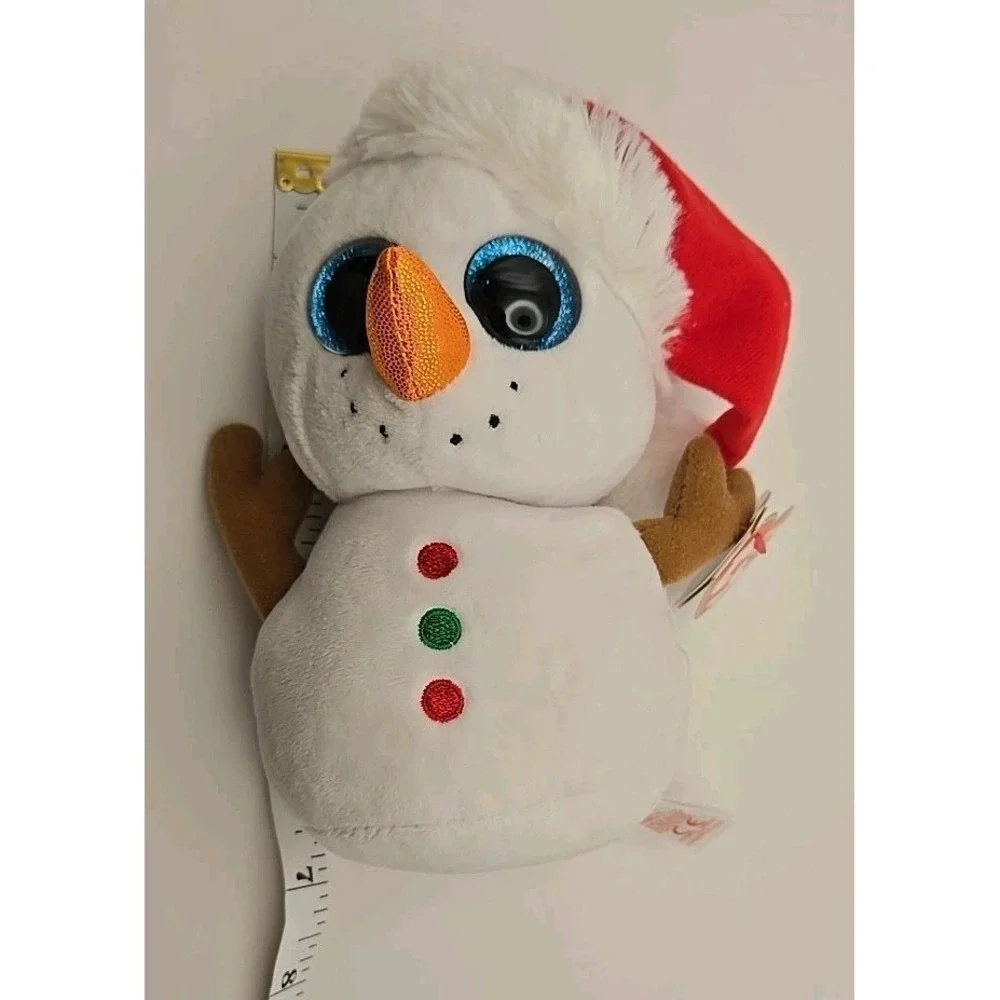 Scoop TY Beanie Baby Snowman‎ 6 Plushy Christmas